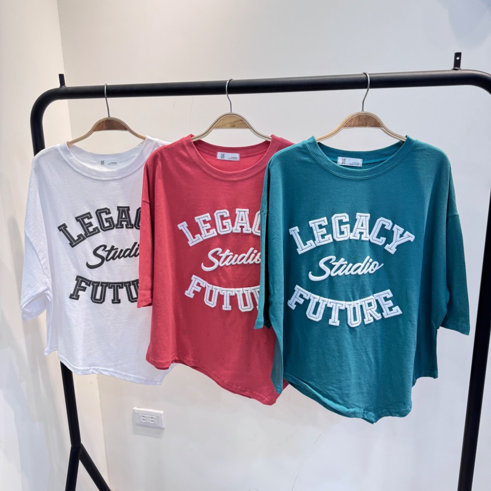 🇰🇷下擺不規則造型棉T-細節圖2