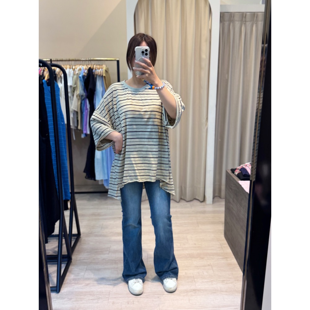🇰🇷天絲刷色彈性喇叭褲-細節圖2