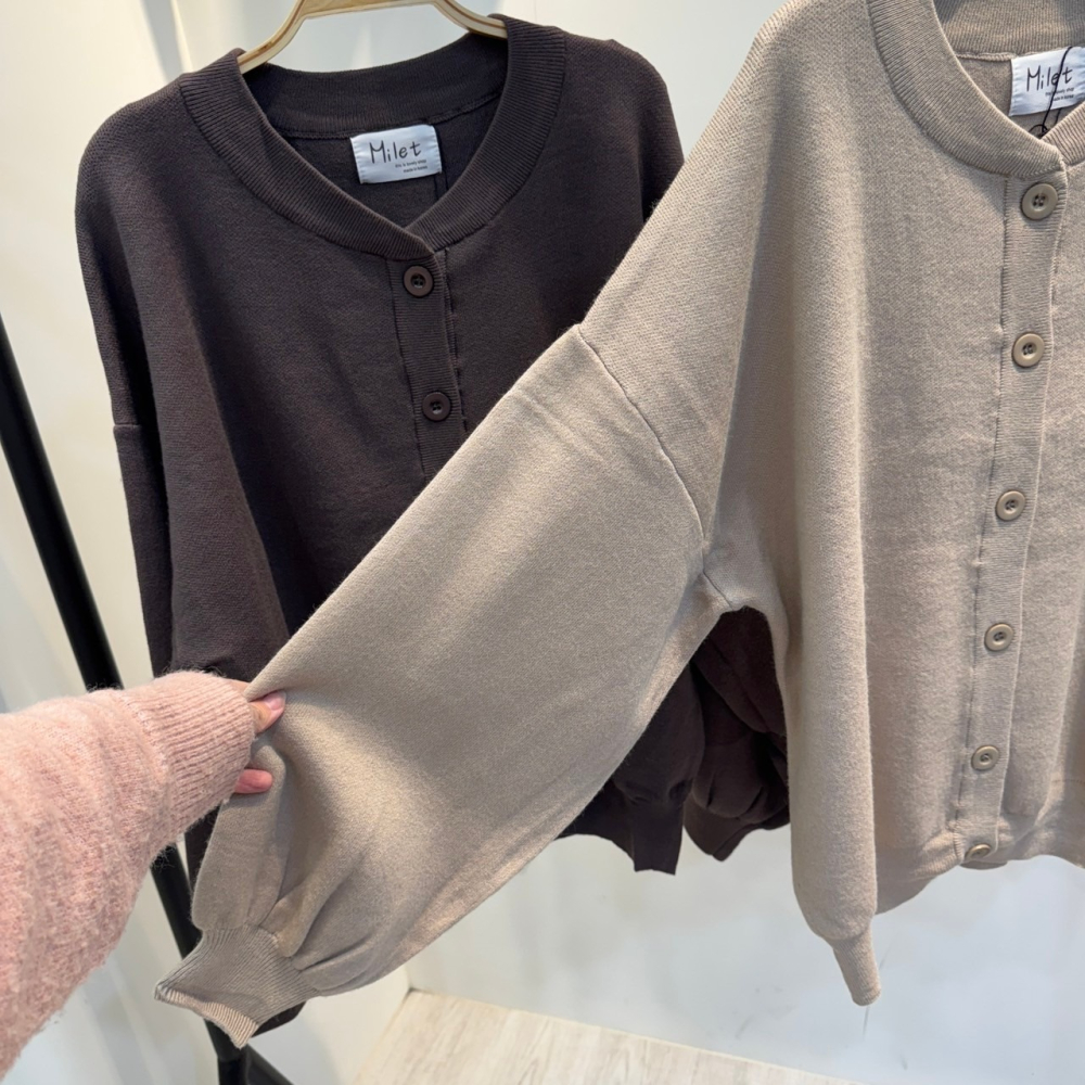 泡泡袖針織外套-細節圖4