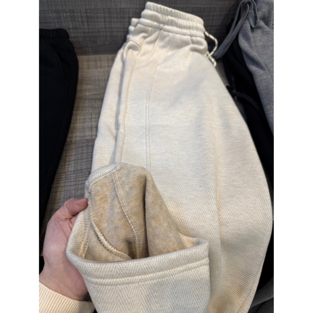 內加絨斜紋布直筒褲-細節圖4