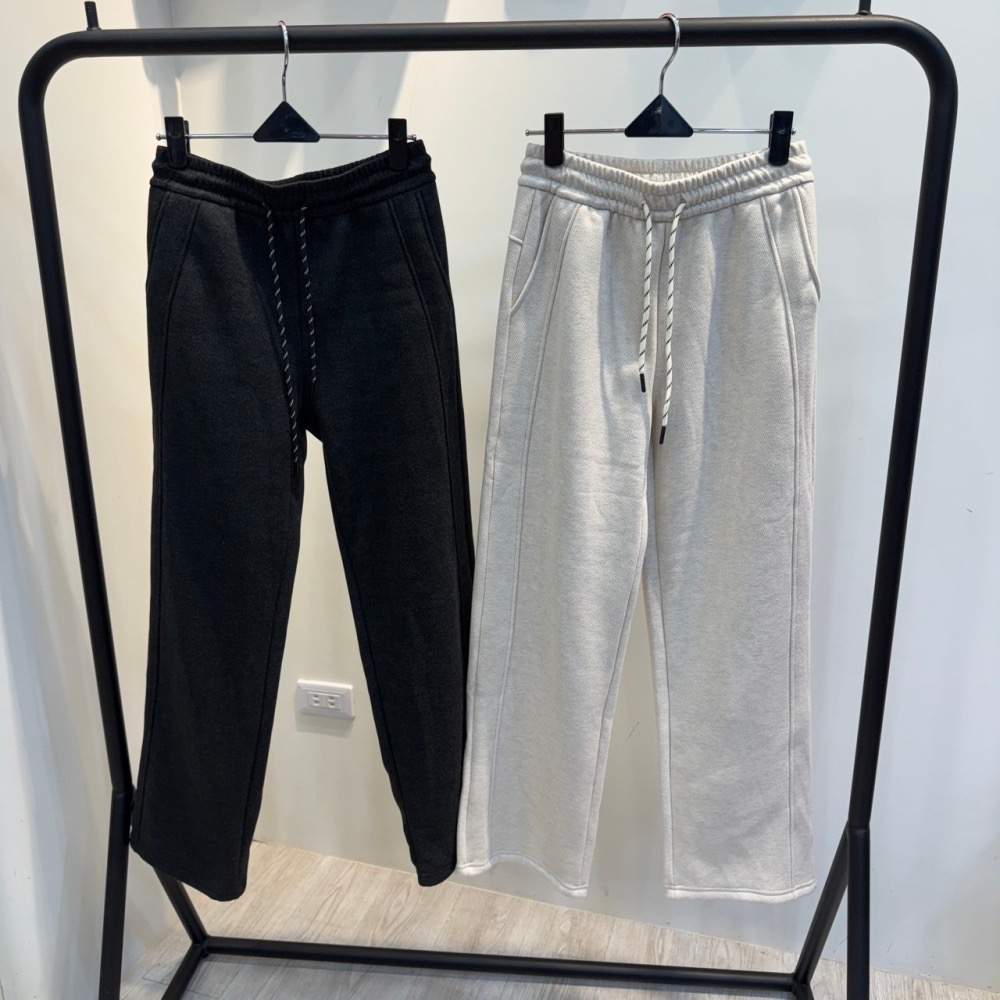 內加絨斜紋布直筒褲-細節圖5