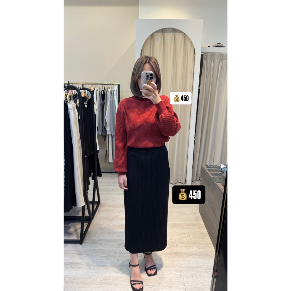 泡泡袖坑條衫-規格圖4