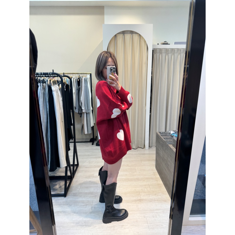 大愛心❤️針織衫-細節圖2