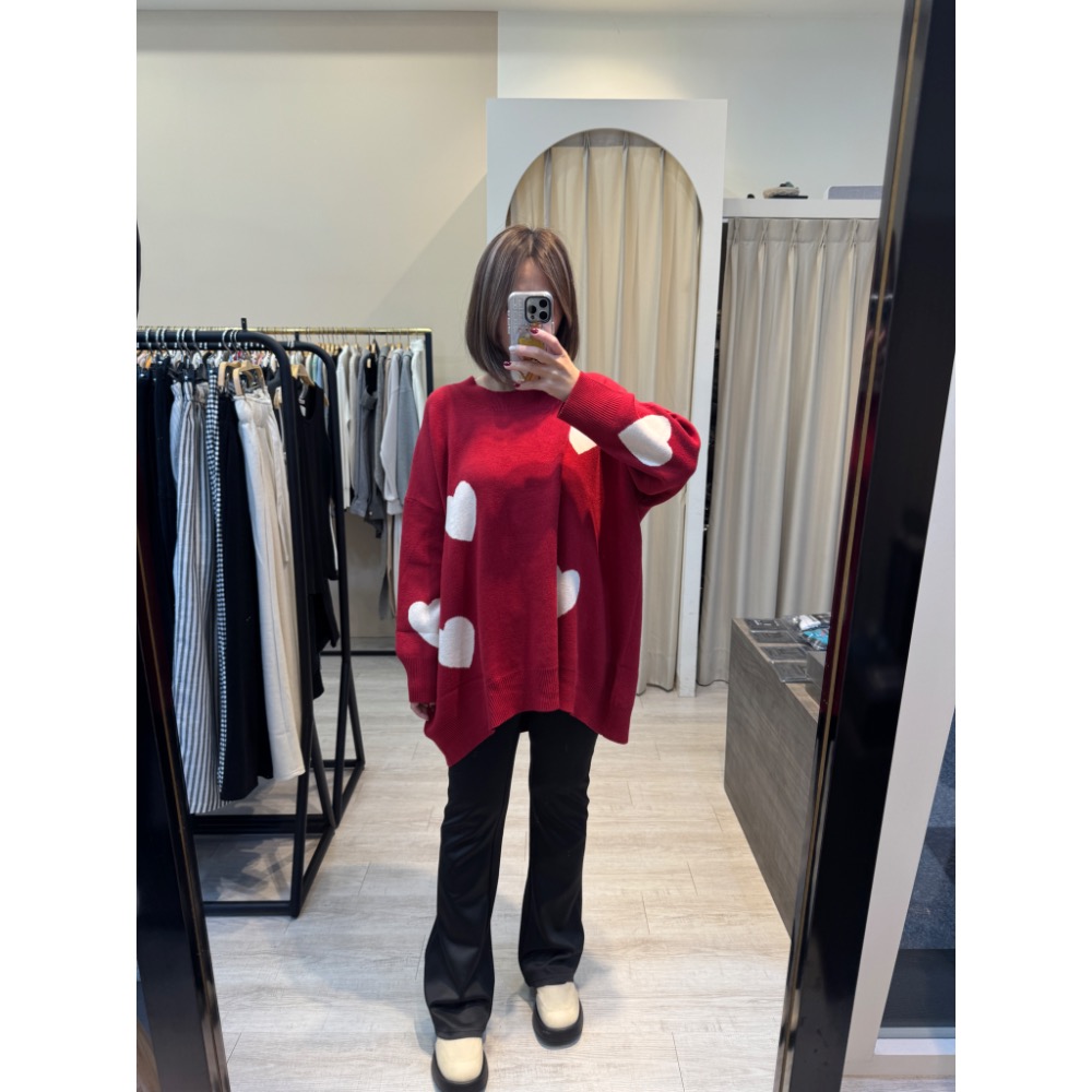 大愛心❤️針織衫-細節圖3