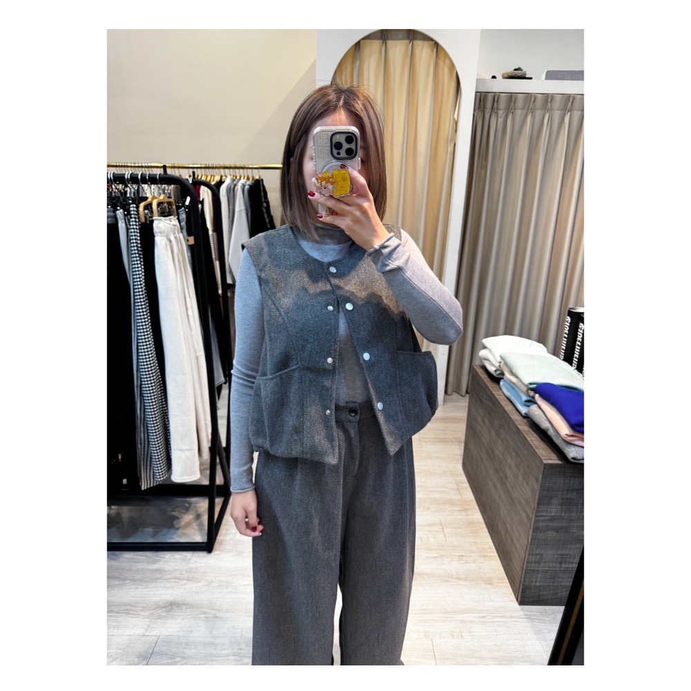 三件式毛呢套裝-細節圖3