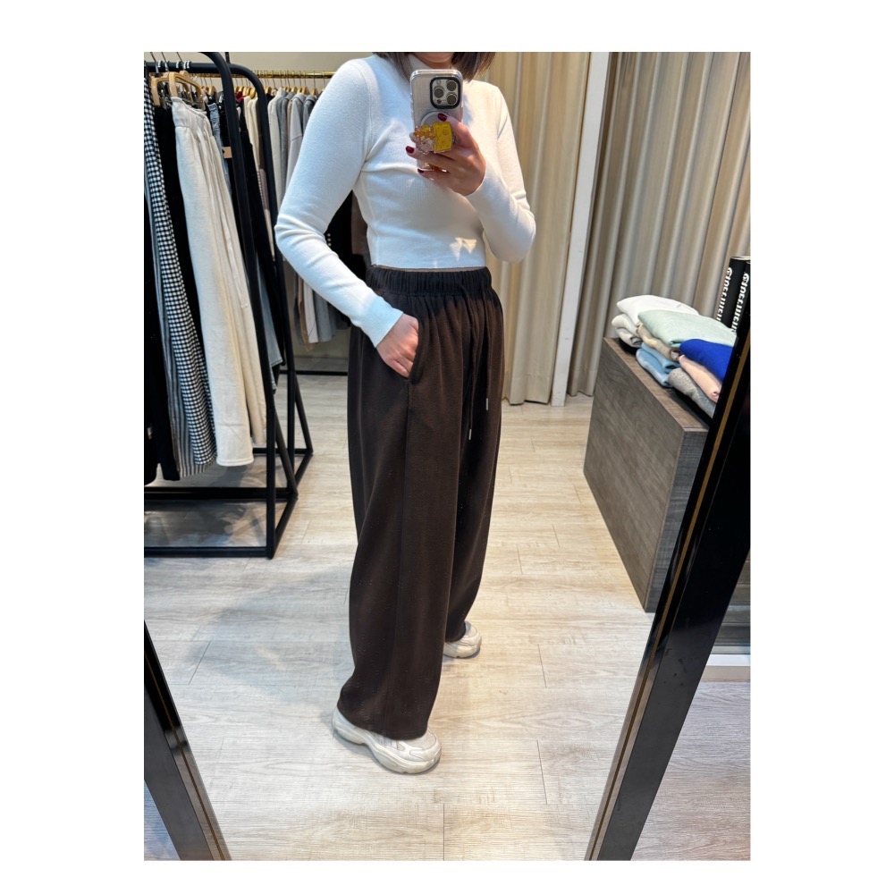 羊絨寬褲-細節圖3