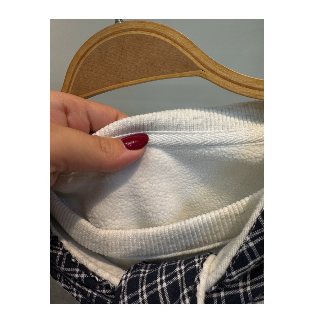 附披肩帽大學T(刷毛）-細節圖6