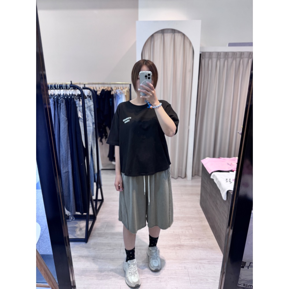 🇰🇷後交叉多色彩T-細節圖2