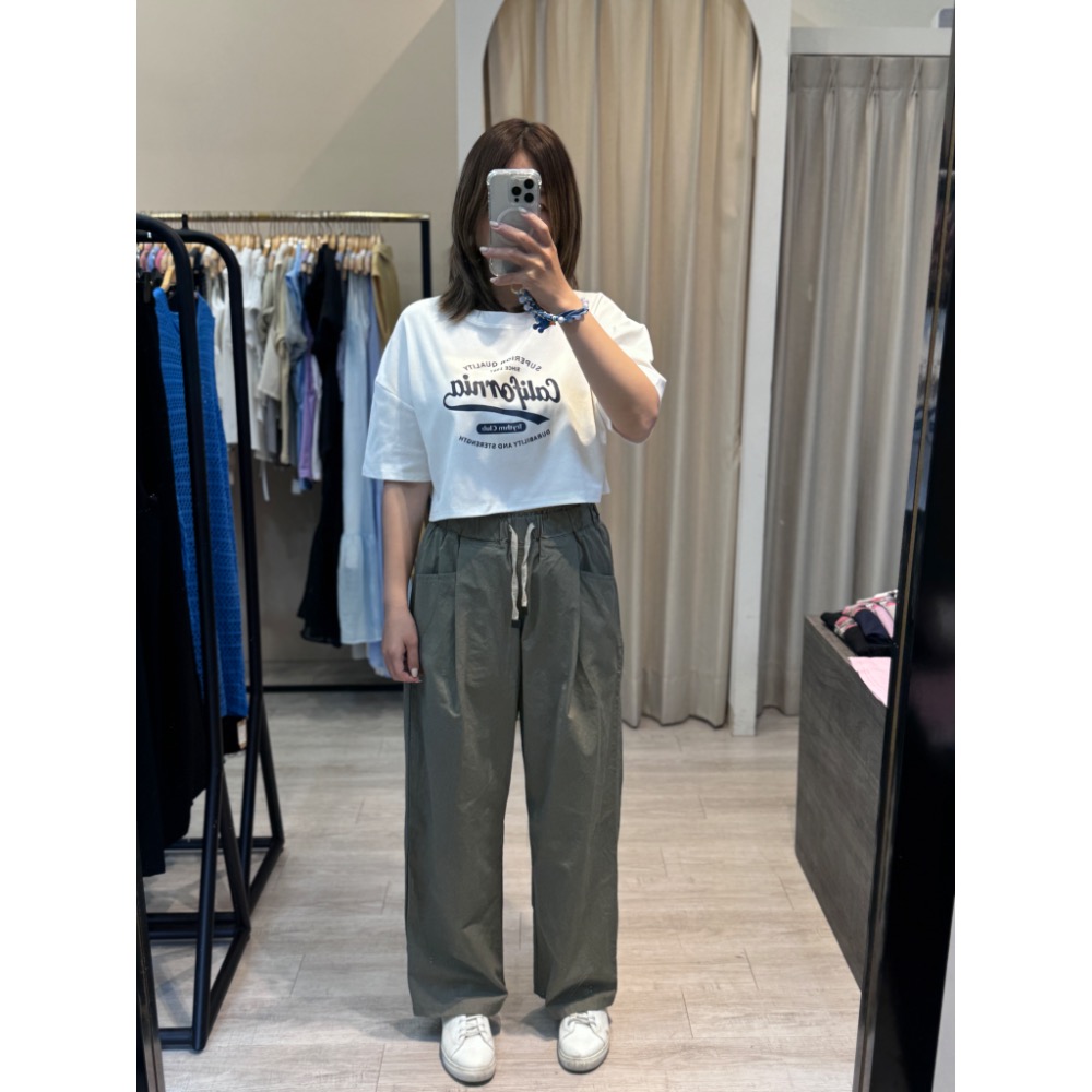 🇰🇷前打摺造型簡約休閒褲-細節圖3
