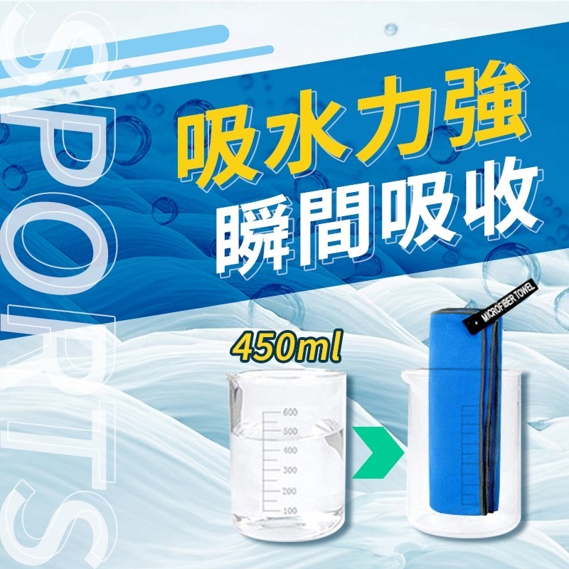 【運動毛巾 附收納袋 快速出貨】毛巾 吸水毛巾 健身毛巾 健身房 游泳 包巾 運動用品 浴巾 吸水布 吸汗 透氣 柔軟-細節圖4