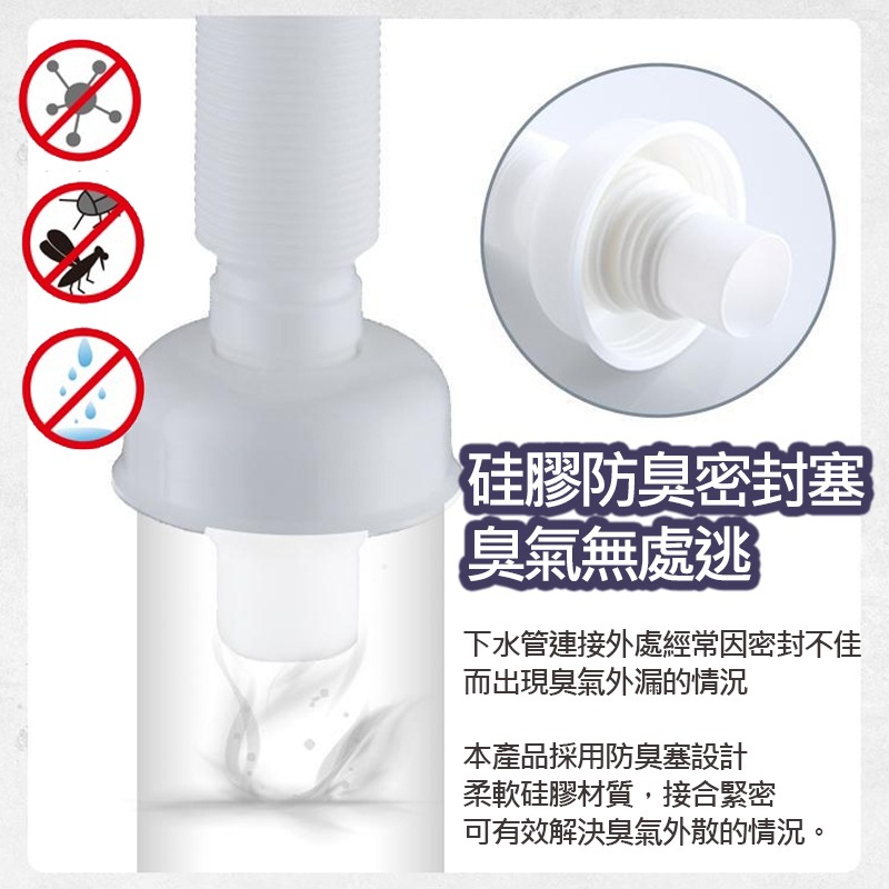 洗臉盆 防臭 防蟲 下水器套装 横排竖排通用 彈跳芯 快速出貨 排水口 臉盆 下水管 排水管 落水頭 配件 浴室 衛浴-細節圖5