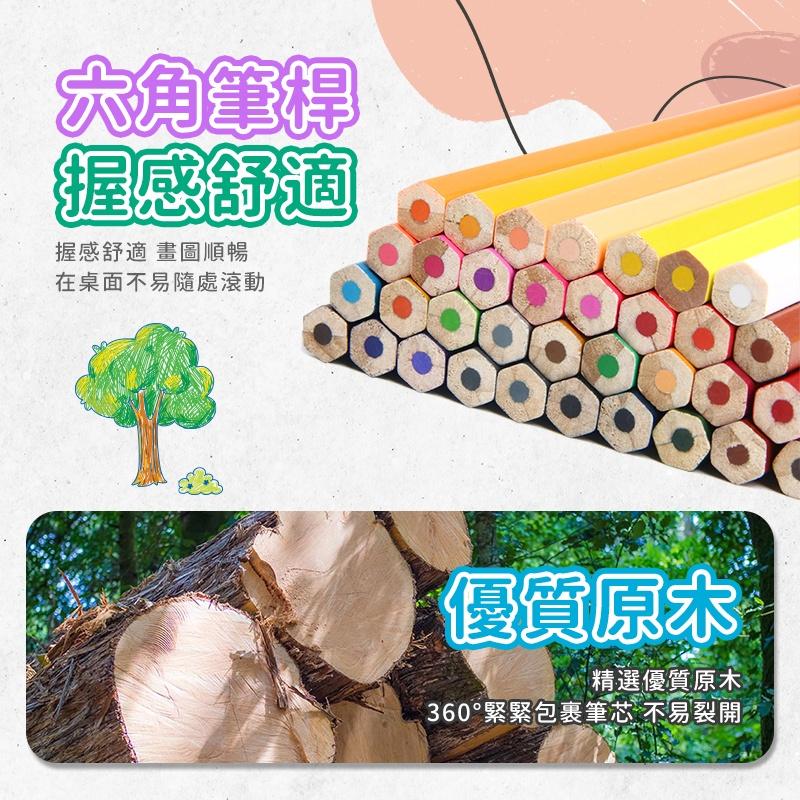彩色鉛筆 快速發貨 120色 72色 50色 48色 油性 色鉛筆 水性 色鉛筆 六角 筆桿 附折疊手提包 附筆捲簾套-細節圖5