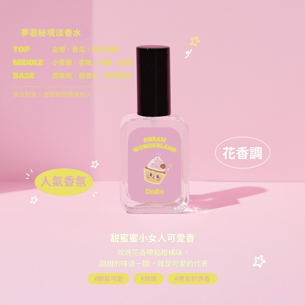 ᴀᴜɢsᴛɪɴɢ •ᴗ• 官方授權通路:: 最可愛的香氛品牌 Dalla 淡香水35ml 平價香水 生日禮物 織物香水-規格圖4