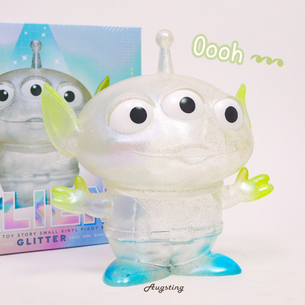 ᴀᴜɢsᴛɪɴɢ •ᴗ• 正版授權 野獸國 迪士尼 玩具總動員 小型醣膠存錢筒 三眼怪極光限定版 公仔擺件-細節圖2