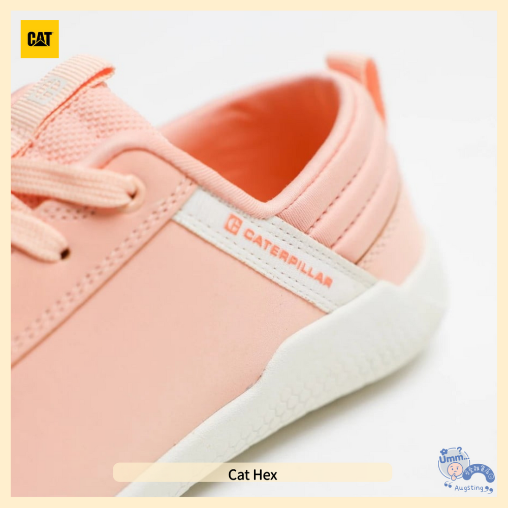 ᴀᴜɢsᴛɪɴɢ •ᴗ• 正品 CAT footwear HEX 休閒鞋 粉紅 低筒 平底鞋 防潑水 情侶鞋-細節圖5