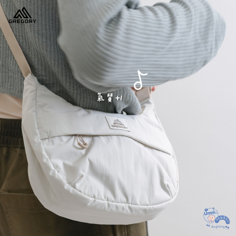 ᴀᴜɢsᴛɪɴɢ •ᴗ• 正品 Gregory SUSZY HALFMOON 肩背包 岑樹灰1L 斜背包 餃子包 彎月包-細節圖3
