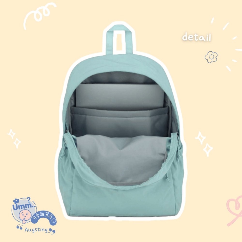 ᴀᴜɢsᴛɪɴɢ •ᴗ• 正品 JANSPORT SLOUCH PACK 後背包 28L 書包 防潑水雙肩背包 淡雅綠-細節圖3