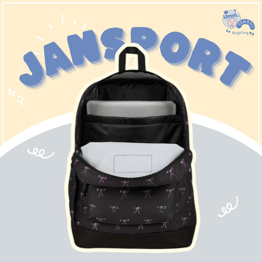ᴀᴜɢsᴛɪɴɢ •ᴗ• 正品 JANSPORT CROSS TOWN PLUS 蝴蝶結 後背包 雙肩背包 筆電包 書包-細節圖3