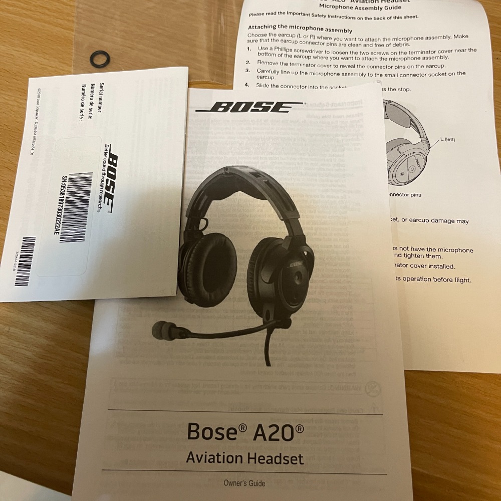 Bose A20 飛行耳機 GA插頭 可用於Diamond Cessna-細節圖3