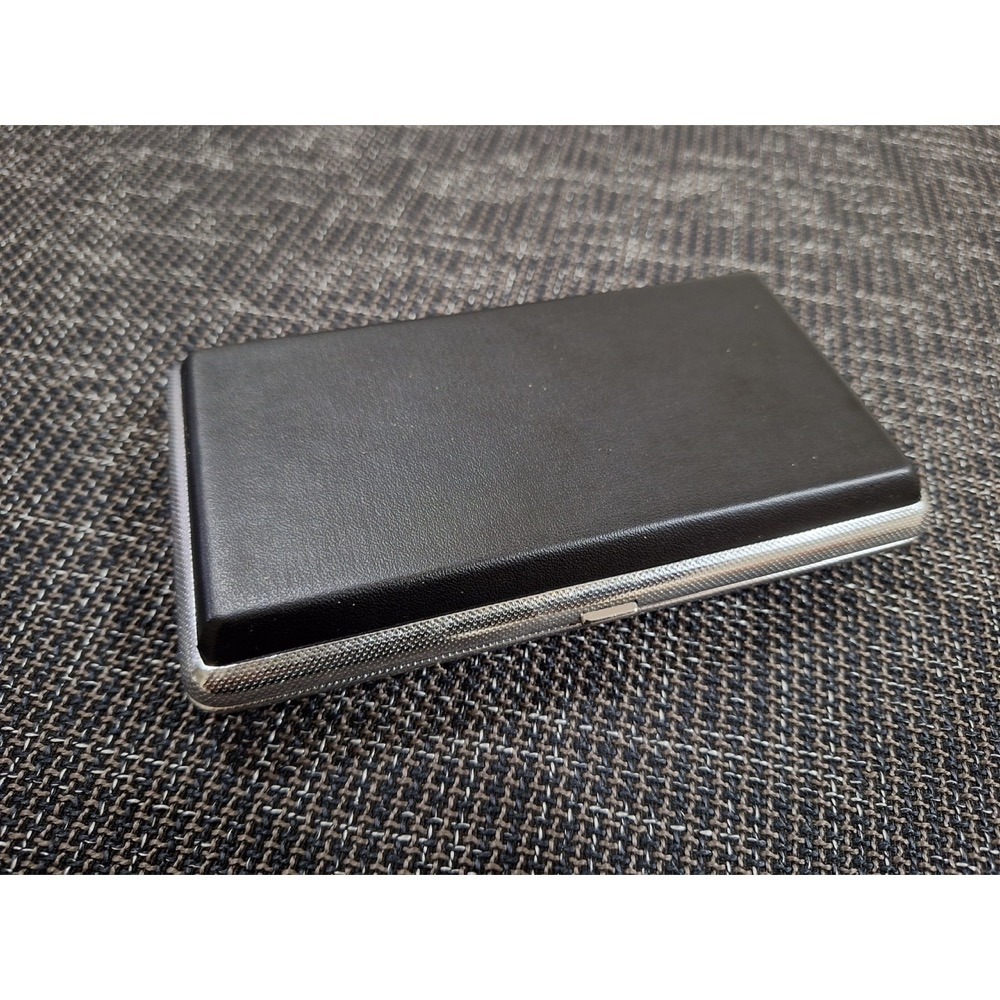 【現貨】 置物盒 濾嘴收納盒 攜帶型 行動盤盒 高級皮革 14.5×8cm-細節圖4