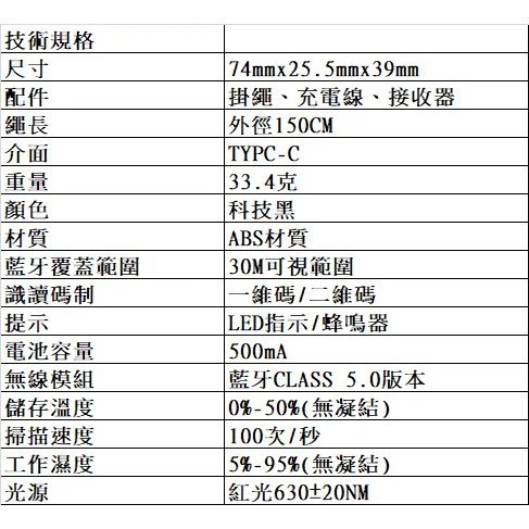 DK-ONE頸掛式藍芽+2.4G雙模式無線傳輸二維條碼掃描器-細節圖5