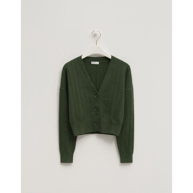 WEARtoEAT｜坑條V領針織上衣-細節圖4