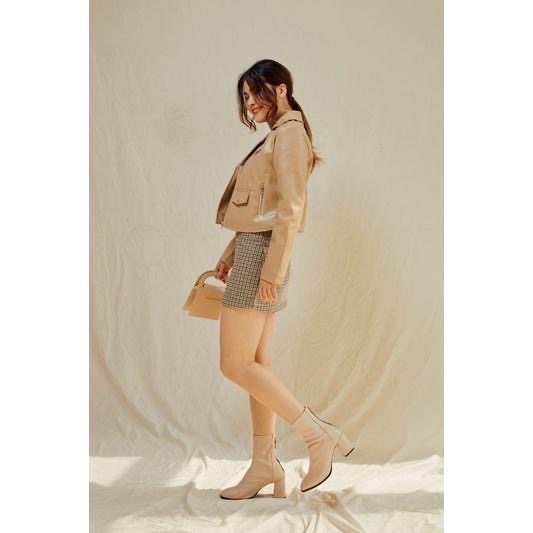 WEAR to EAT｜短版皮外套-細節圖2