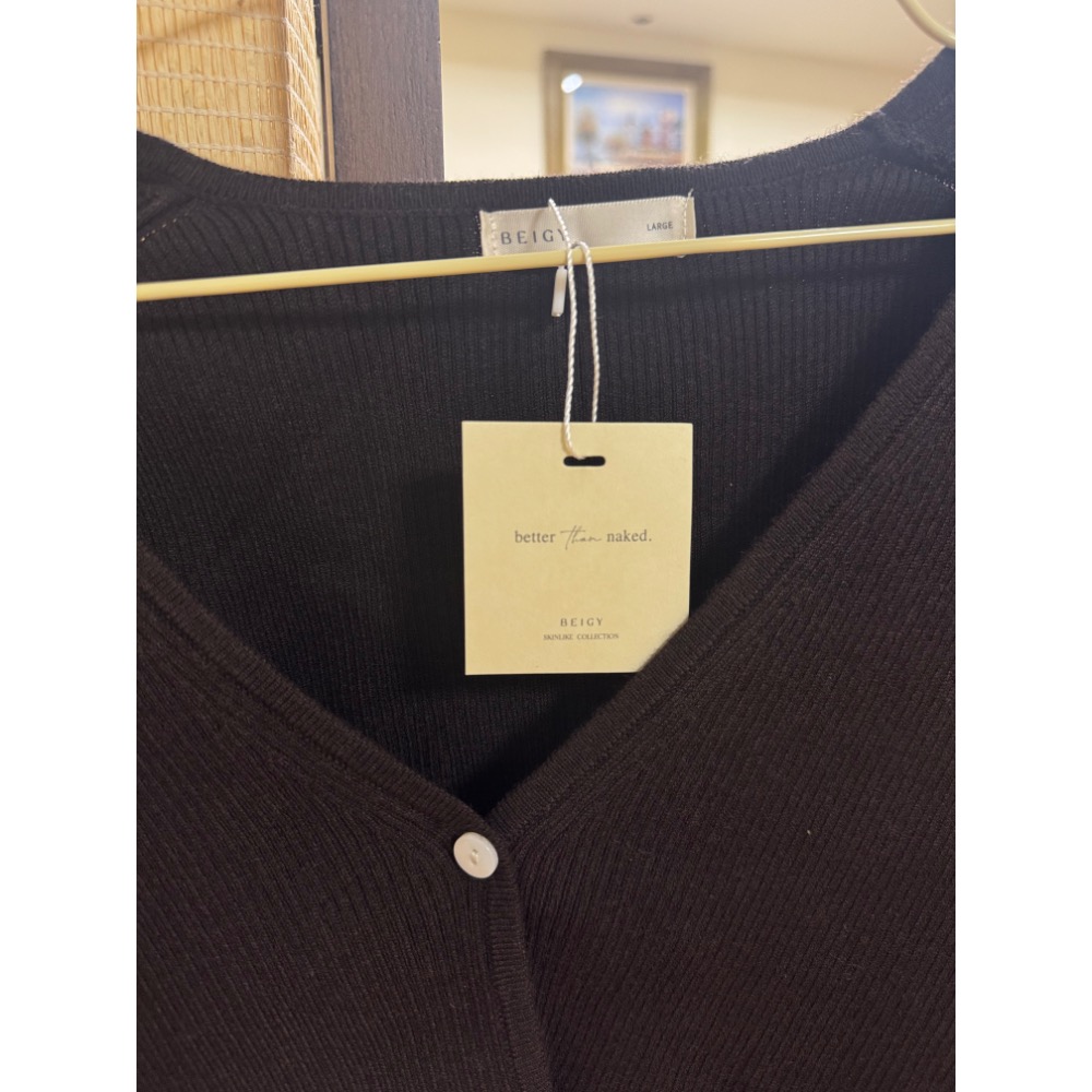 BEIGY｜日常感 羊毛單釦針織外套-細節圖2