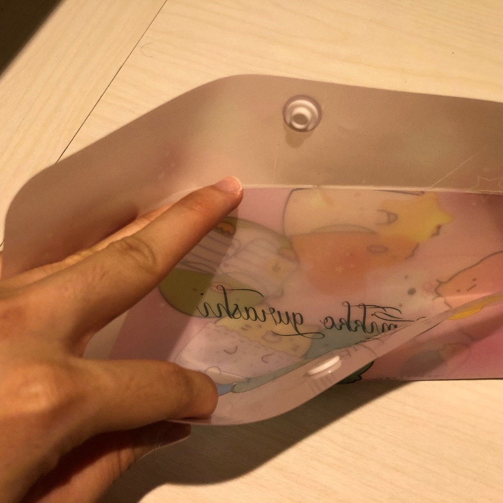 角落生物塑膠信封/收納袋（可扣式）-細節圖4