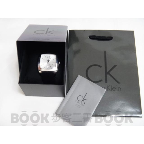 【二手商品】CK Calvin Klein K2K21120 Recess 尊爵方形皮革手錶 40MM 男錶