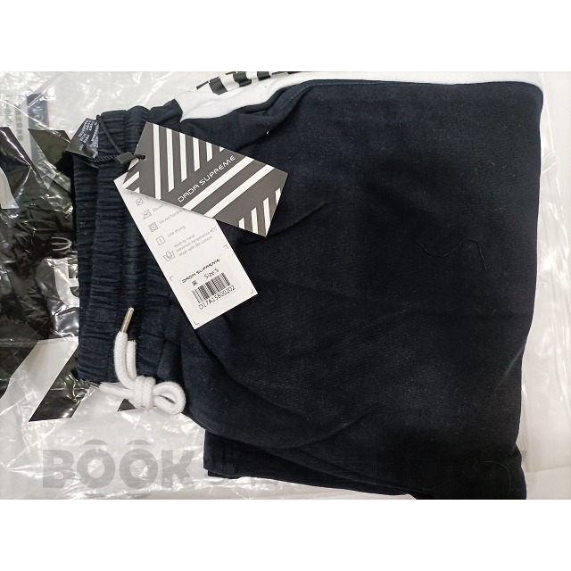 【全新】DADA SUPREME 抽繩印花褲 休閒褲 運動褲 (黑) 男女 棉褲 短褲-細節圖5