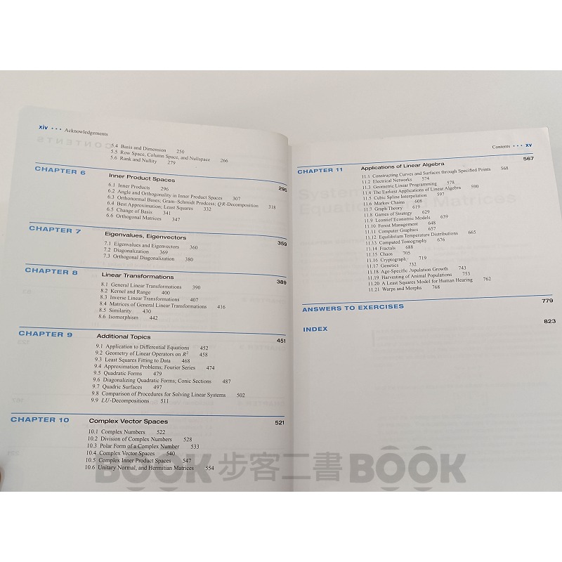 【二手書籍】Elementary Linear Algebra Applications Version 線性代數-細節圖8
