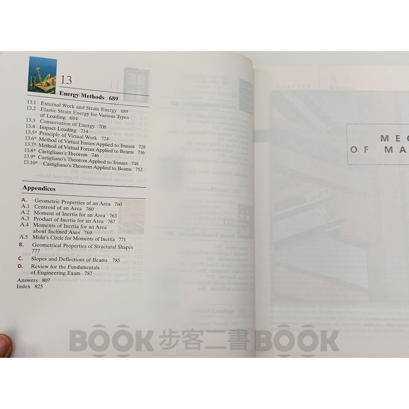【二手書籍】《Pearson》Mechanics of Materials An Adapted Version 材料力-細節圖7