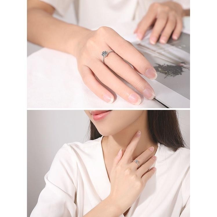 莫桑石 莫桑鑽 0.5-1ct扭臂女鑽戒 台北門市 客製化訂製白金 (鑽戒 求婚戒指 鑽石戒指 對戒 鑽石 戒指女)-細節圖6