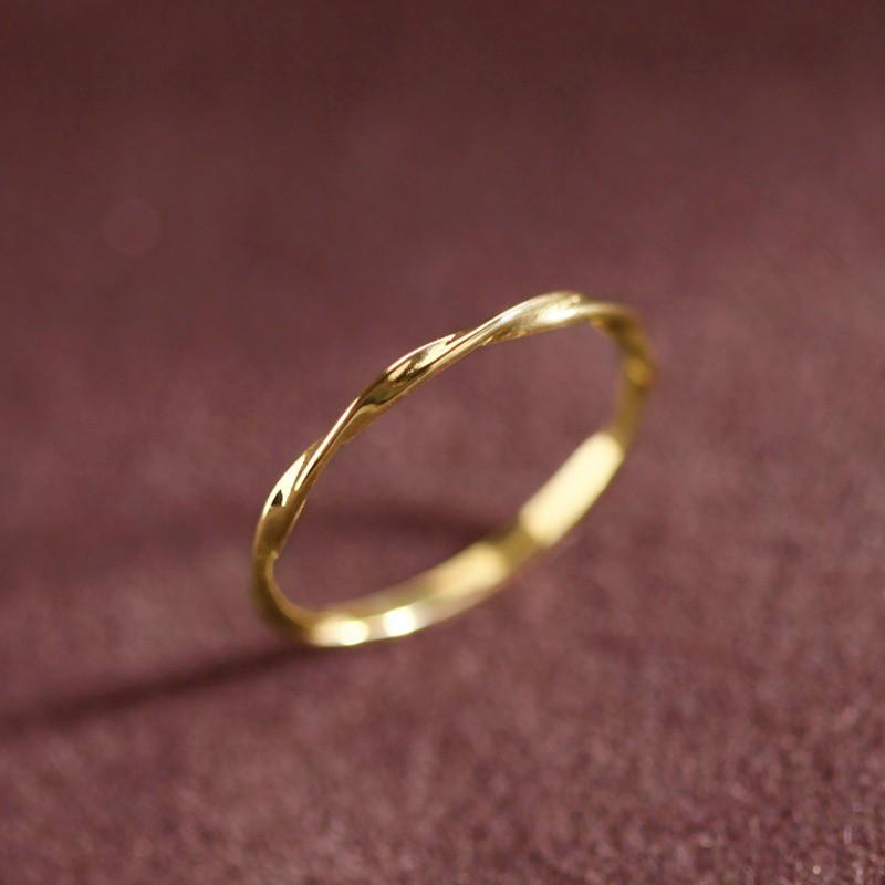 【台北奧斯珠寶】14K金戒指 莫比烏斯環 黃金珠寶首飾-細節圖5