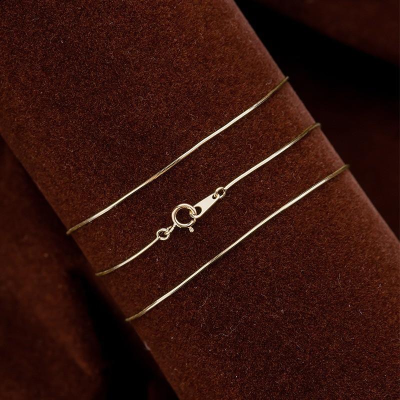 【台北奧斯珠寶】14k金手鍊 蛇骨雙層潮搭手飾 黃金珠寶首飾-細節圖5