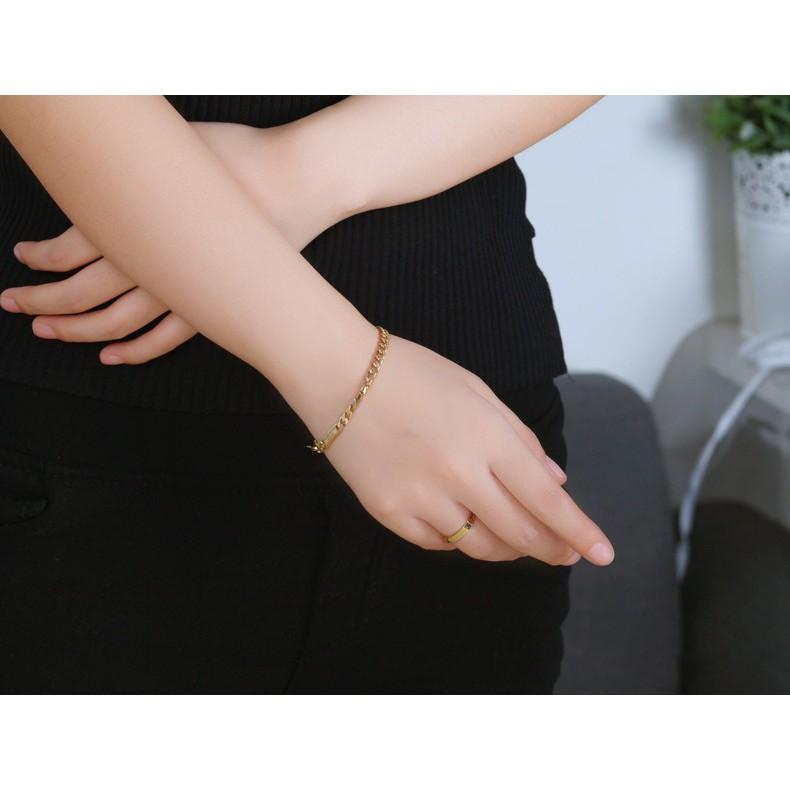 【台北奧斯珠寶】14k金手鍊 光面坦克鏈手鐲鏈 寬度長度定制 黃金珠寶首飾-細節圖4