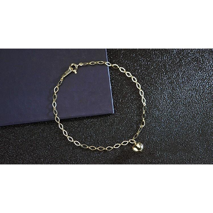 【台北奧斯珠寶】14k金手鍊女款 素金愛心桃心形 黃金珠寶首飾-細節圖4