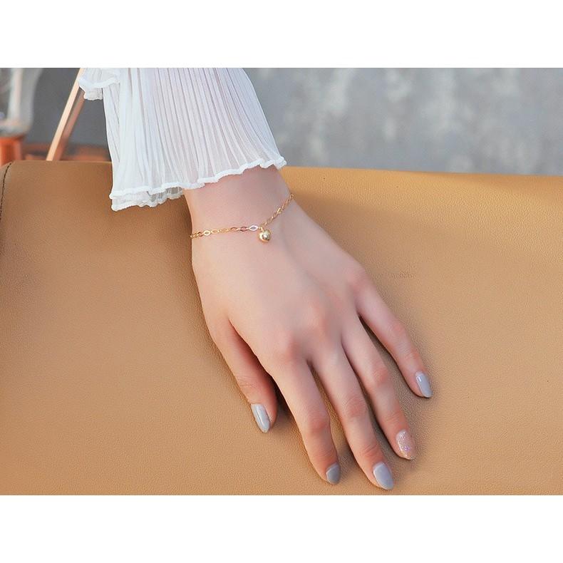 【台北奧斯珠寶】14k金手鍊女款 素金愛心桃心形 黃金珠寶首飾-細節圖6