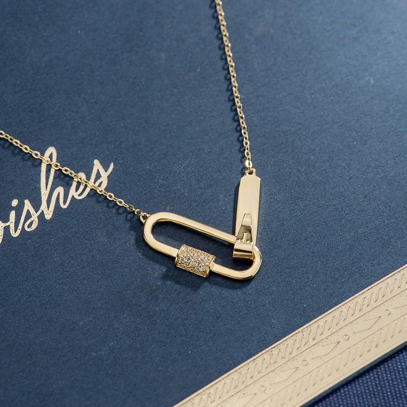 【台北奧斯珠寶】14k金項鍊女款 T字母鎖骨鏈 黃金珠寶首飾-細節圖2