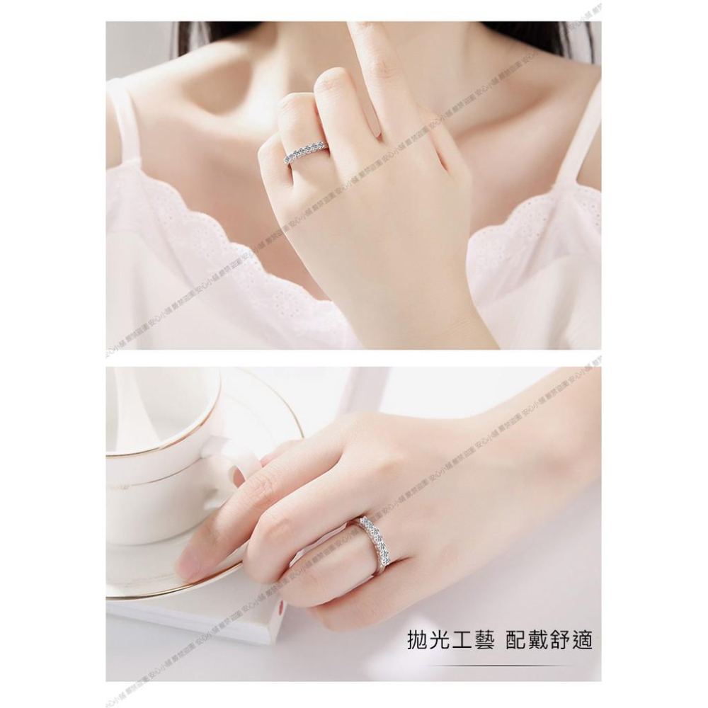 莫桑石 莫桑鑽 排七顆女鑽戒 台北門市 客製化訂製白金 (鑽戒 求婚戒指 鑽石戒指 對戒 鑽石 戒指女)-細節圖6