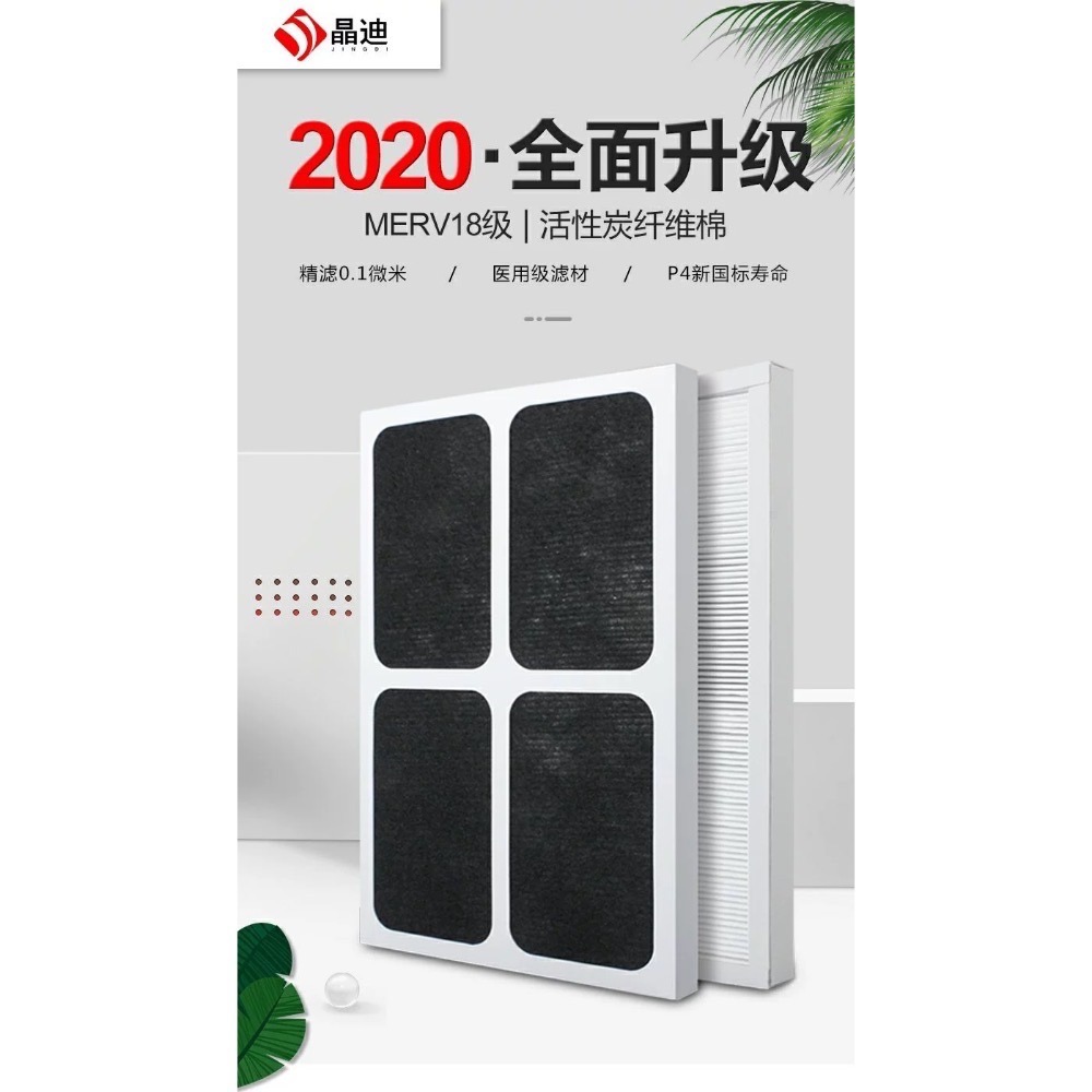 3M 副廠 Slimax Hepa+活性碳 複合濾網 Fap04 超薄型 淨呼吸空氣清靜機 晶迪 JINGDI 現貨-細節圖2