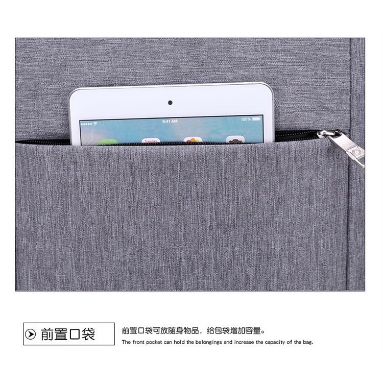 時尚簡約 商務 輕奢 電腦包 電腦雙肩包 防震背包 現貨不用等-細節圖10