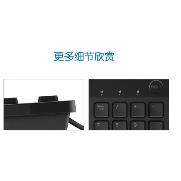 ￼Dell 戴爾（無注音）KB216 USB 多媒體鍵盤 全新現貨不用等-細節圖10