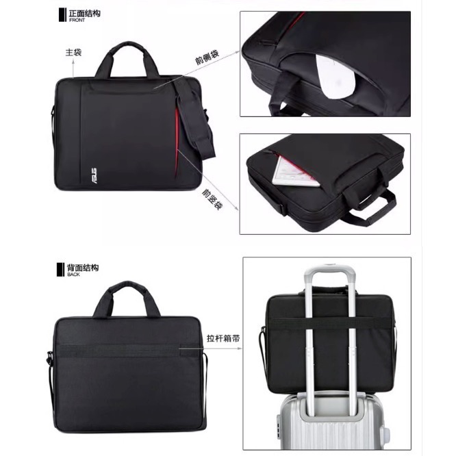 ASUS 華碩筆電包 電腦包 外灘包 公事包 14吋15.6吋 單肩包 電腦包 現貨不用等-細節圖4