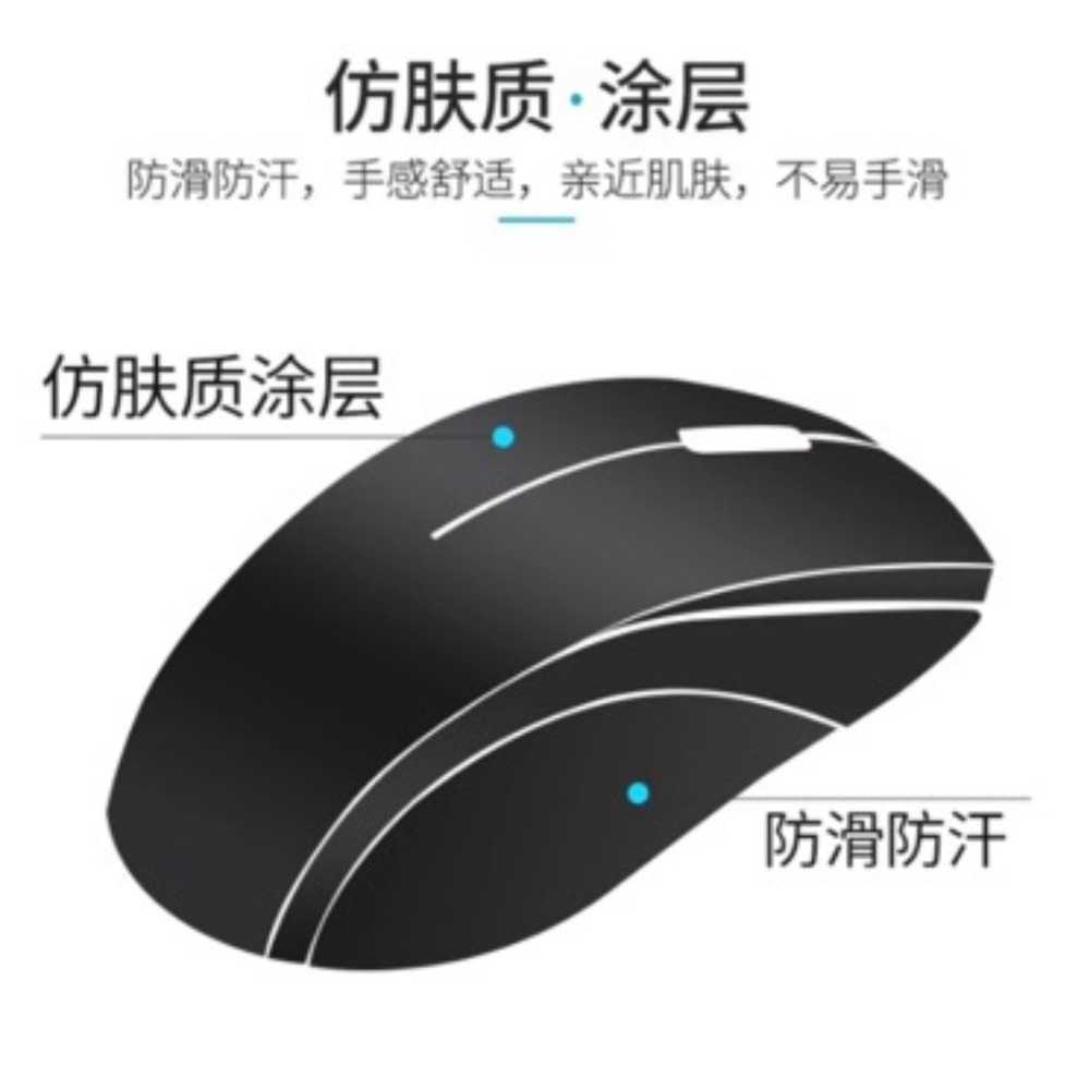 有線靜音滑鼠 Rapoo N1600 Silent滑鼠 雷柏光學滑鼠 USB靜音滑鼠 辦公室桌上型電腦筆記本無聲按鍵滑鼠-細節圖3