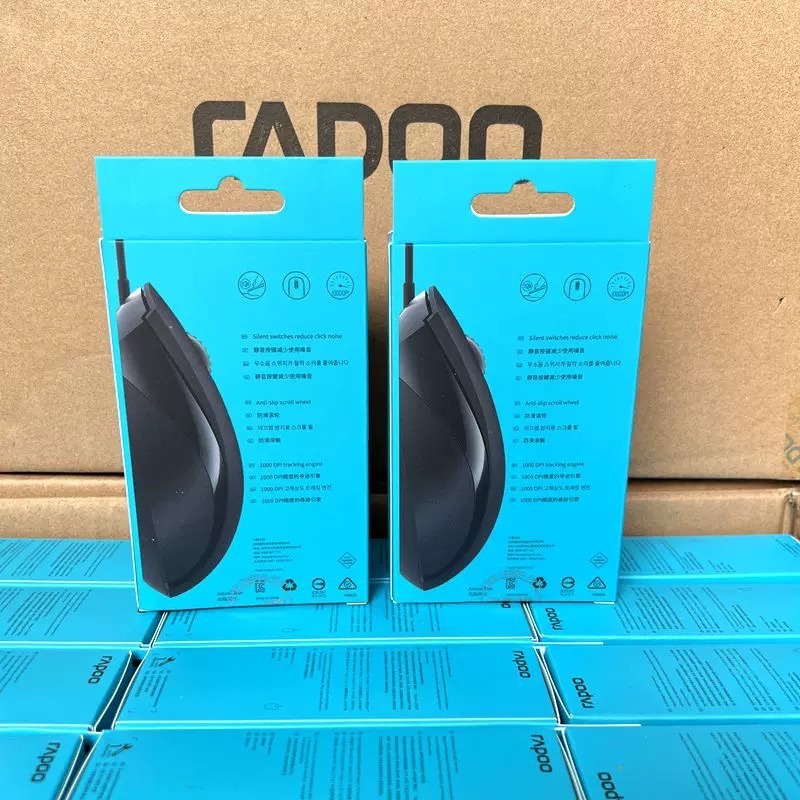 有線靜音滑鼠 Rapoo N1600 Silent滑鼠 雷柏光學滑鼠 USB靜音滑鼠 辦公室桌上型電腦筆記本無聲按鍵滑鼠-細節圖7