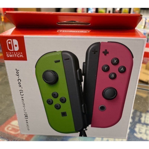 台灣公司貨 Switch 手把 Joy-Con 左右手控制器 + LR腕帶 綠/粉手把 NS 綠 粉 手把【遊戲頻道】