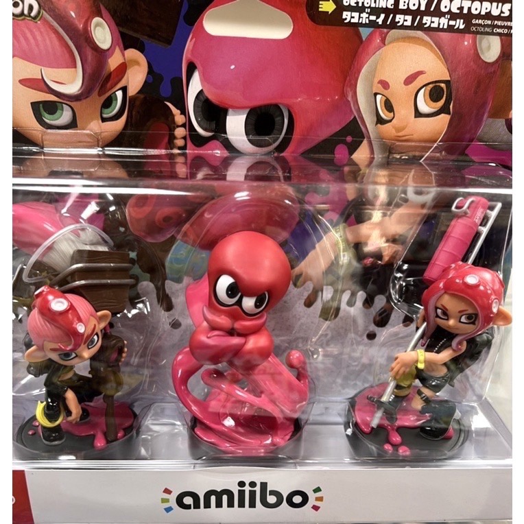 (不含遊戲）AMIIBO SWITCH 漆彈大作戰 斯普拉遁 粉紅 章魚 女孩 男孩 全新品［士林遊戲頻道］-細節圖2