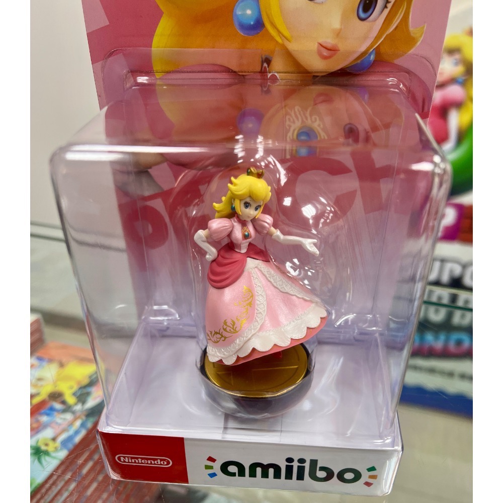 任天堂 AMIIBO SWITCH NS 任天堂明星大亂鬥 瑪利歐 碧姬 公主 PEACH 全新品［士林遊戲頻道］-細節圖2